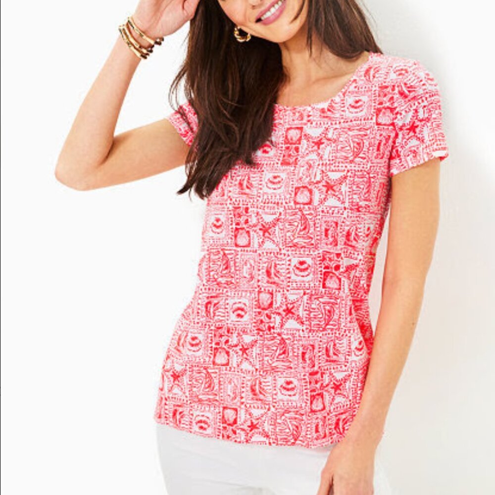 Lilly Pulitzer -- Etta Scoop Neck Top -- Size XXL